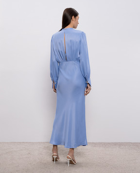 Twinset Голубое платье макси 261TP2761