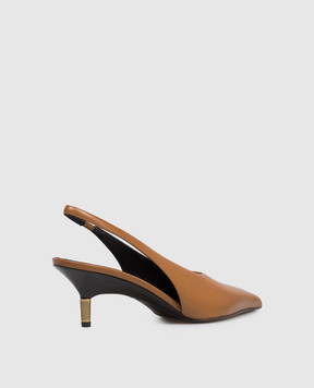 Khaite Коричневі шкіряні слінгбеки Bella F20491027