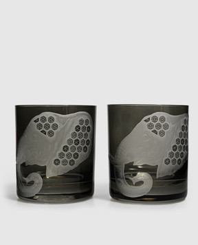 Artel Набор серых хрустальных стаканов African Safari Elephant G212THE1SM