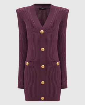 Balmain Фиолетовое платье FF0R8033KJ15