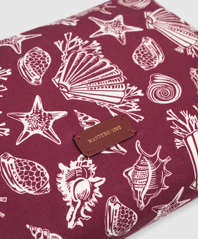 MANTERO 1902 Бордова косметичка Brenda з льоном 1083F0018G00880 зображення 4