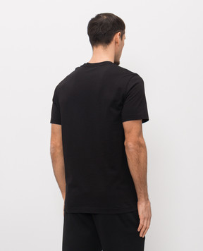 Moncler Черная футболка с принтом логотипа L10918C0002289AYW