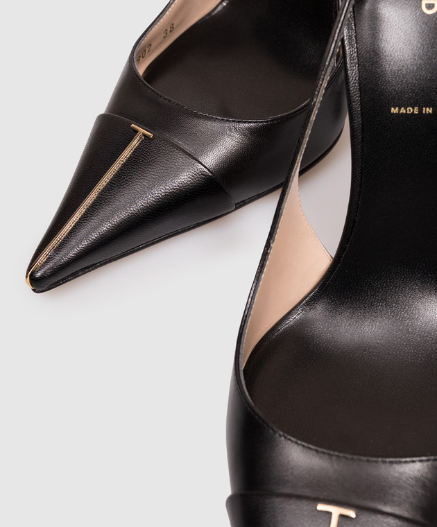 Tom Ford Чорні шкіряні слінгбеки Thea W3902LKD002P зображення 5