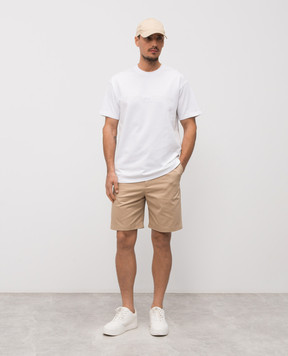 Givenchy Бежеві шорти з нашивкою логотипа BM51PQ15XZ