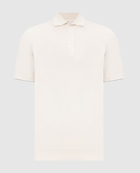 Brunello Cucinelli Поло цвета айвори M29800125