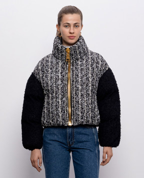 Balmain Твідова куртка з вовною HF1TP140MI65