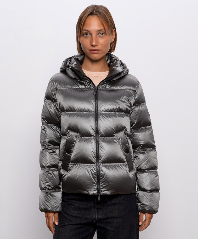 Moncler Серый пуховик Sensation L20931A000435993C изображение 3