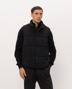 CAPOBIANCO Черный стеганый жилет 21M151PE00