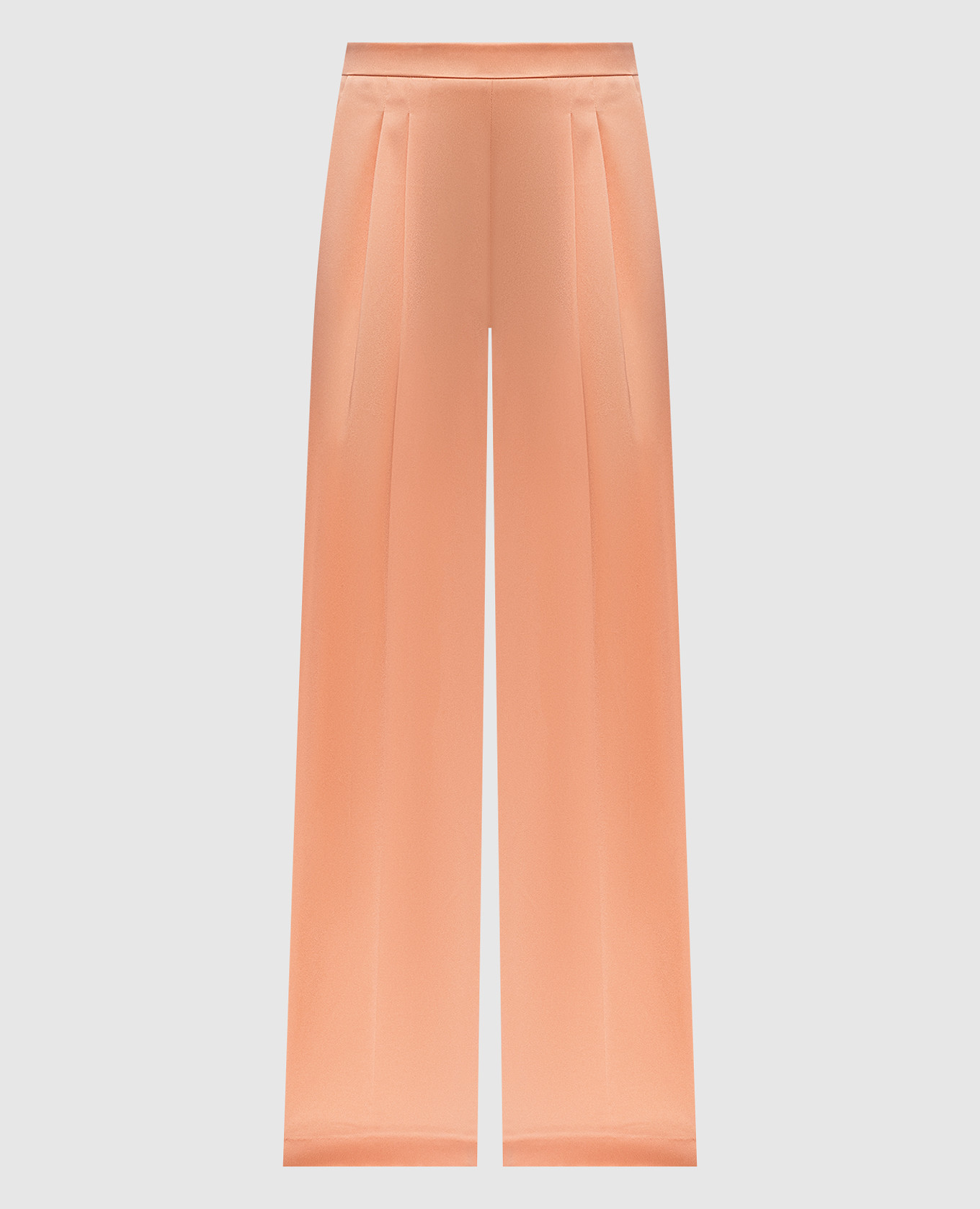 Розовые брюки прямого кроя