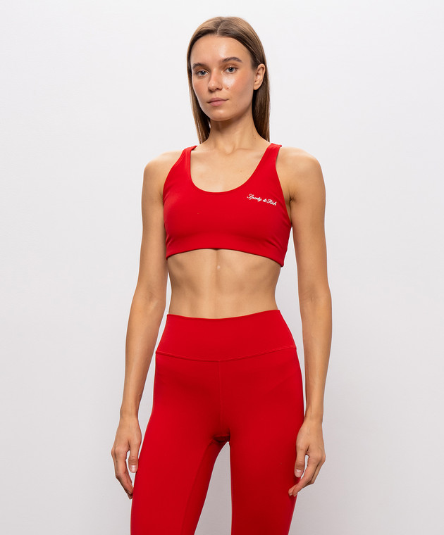 Sporty & Rich Червоний топ TO00385326RE15 зображення 3