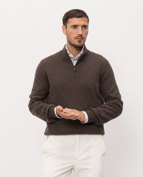 ISAIA Коричневый джемпер из кашемира MG8493YP003