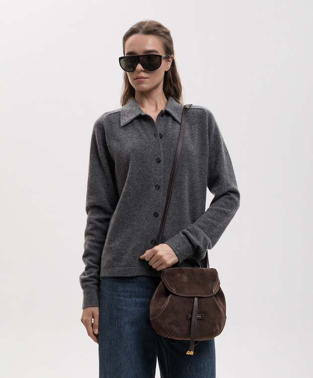 Gianni Chiarini Замшевый коричневый рюкзак Violette BS12238CMPL изображение 2