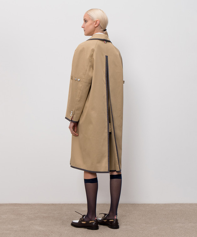 Thom Browne Бежевий плащ FOR114B07886 зображення 4