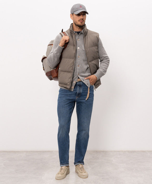 Brunello Cucinelli Сині джинси з патчем M241PO2090 зображення 2