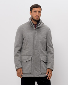 Brunello Cucinelli Серая куртка из кашемира MM4006005