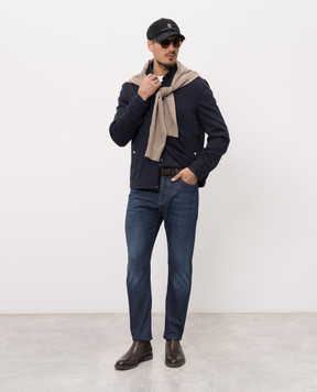 Brunello Cucinelli Синяя куртка из кашемира MV4216556