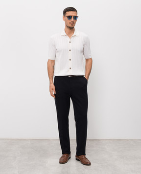 Peserico Рубашка цветная айвори с шелком R59465F1809317