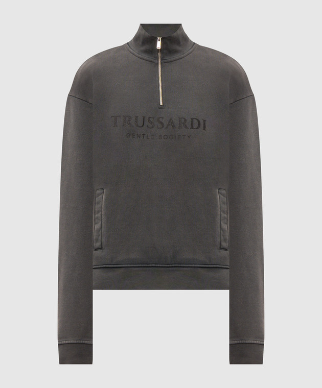 Trussardi Сірий світшот з принтом логотипа G8338000192NMF511F08