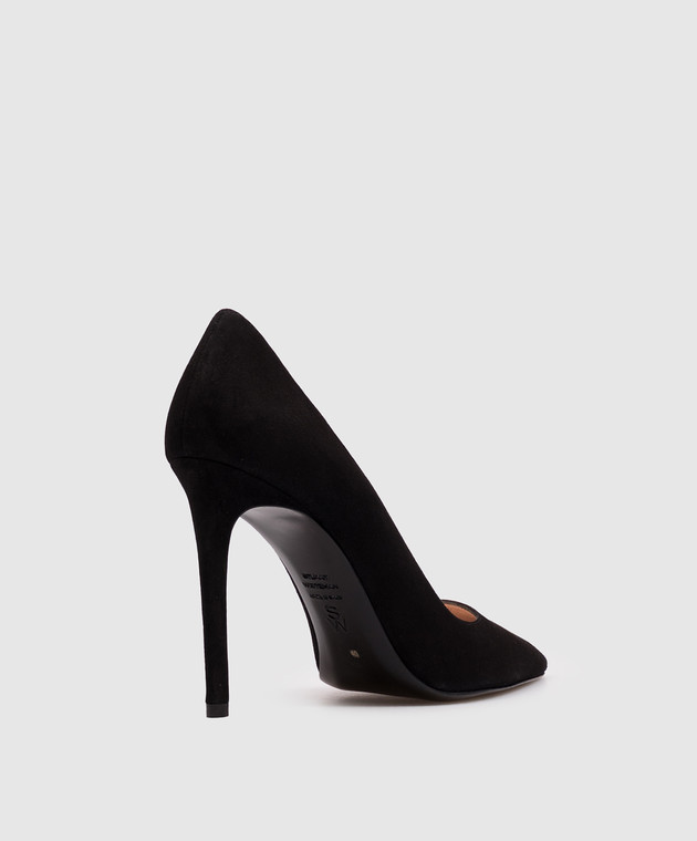 Stuart Weitzman Черные туфли замшевые POWER SJ954 изображение 3