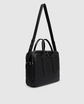 Bottega Veneta Чорний шкіряний портфель Getaway 766361V2HL1