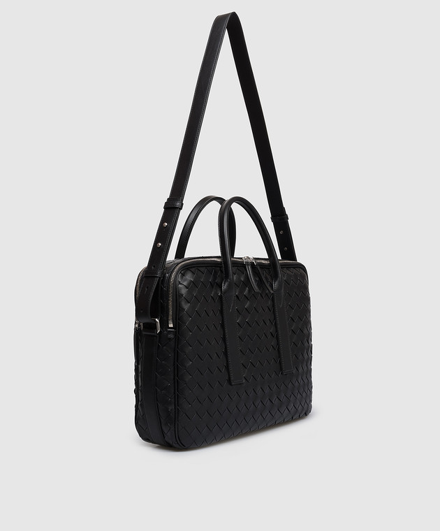 Bottega Veneta Чорний шкіряний портфель Getaway 766361V2HL1 зображення 3