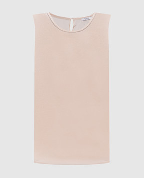 Peserico Бежевый топ из шелка S08893D02372