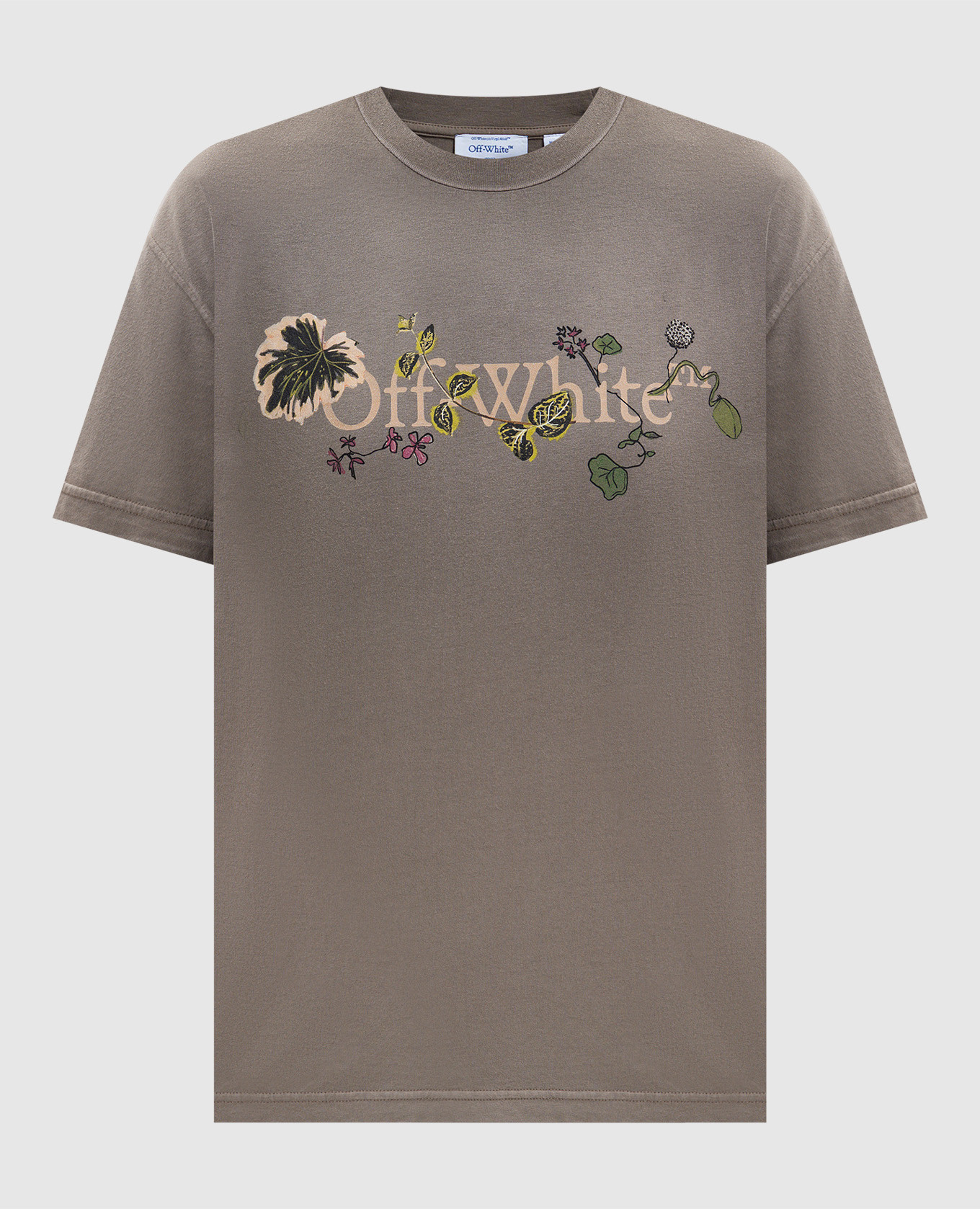 

Коричневая футболка с принтом Bookish Leaves, Коричневый, Футболки