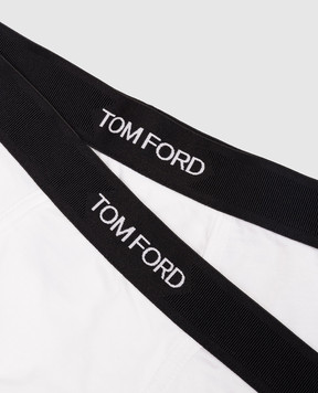Tom Ford Набір білих трусів-боксерів з візерунком логотипа T4XC31410