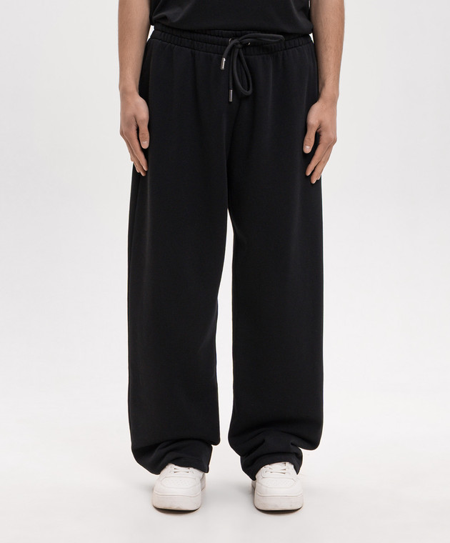 Off-White Чорні спортивні штани з принтом 44MCH05AS26F007 зображення 3