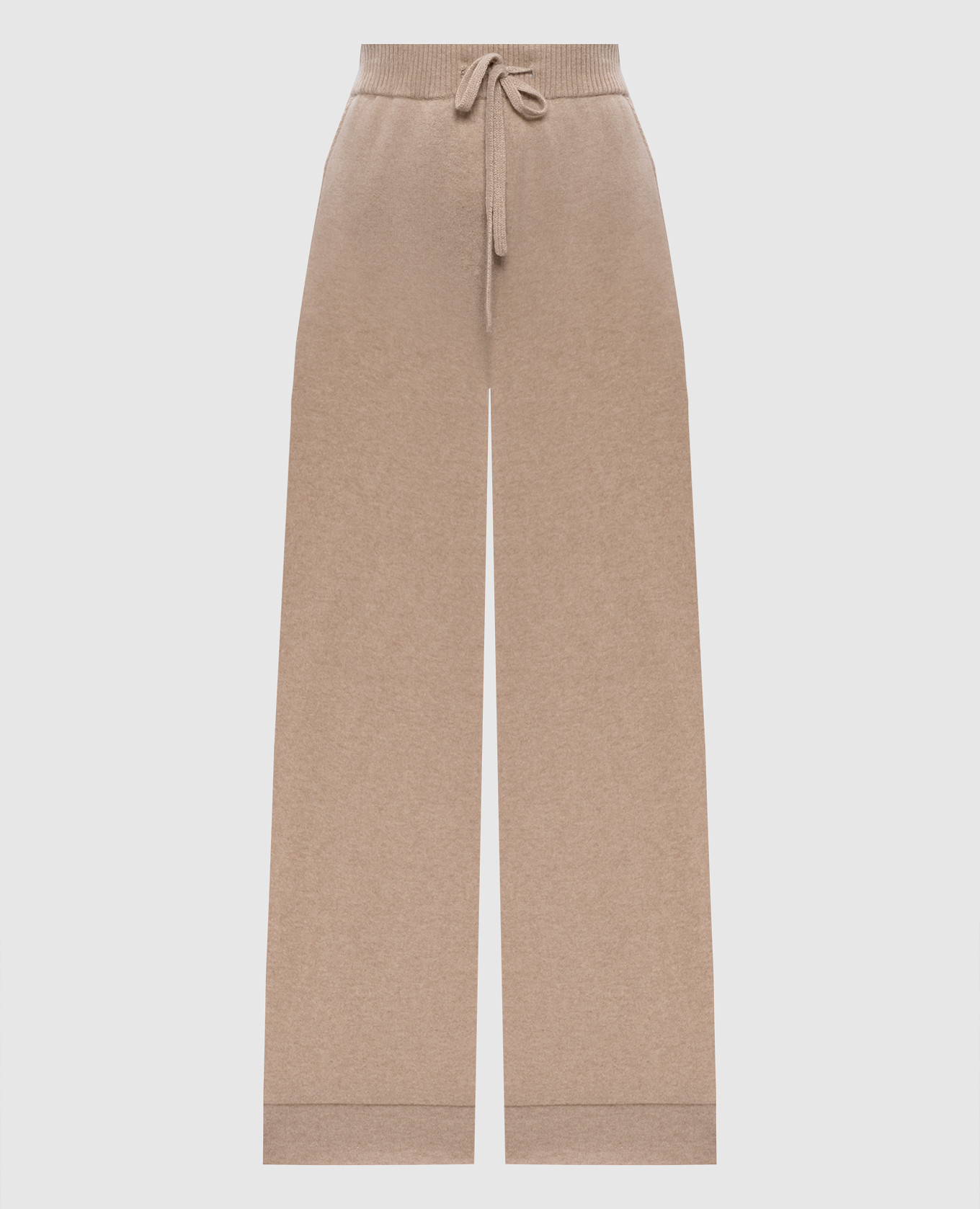 Брюки из кашемира бежевого цвета