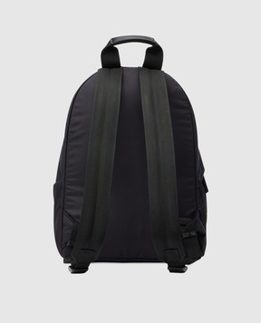 Palm Angels Черный рюкзак с принтом логотипа Blurred PBNB018F25FAB001