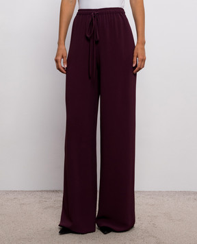 Ermanno Scervino Бордовые штаны прямого кроя D492P358RILM