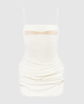 Magda Butrym Сукня-бюстьє із шовку кольру айворі DRESS03209426