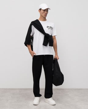 Off-White Біла футболка Cupid Tape 44MAA027F5J00B