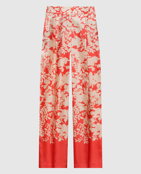 Agnona Рожеві штани із шовку T71008YS4064