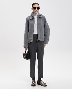 Peserico Сіра куртка з вовною і кашеміром S210323195C