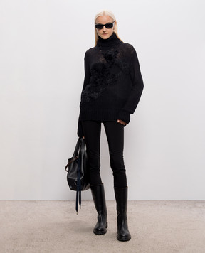 Ann Demeulemeester Черный свитер Fransina с шерстью альпаки B0014337KN092