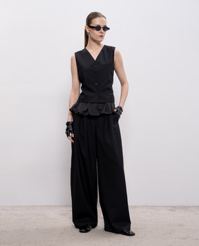 Juun.j Черный жилет с шерстью JW6211W045