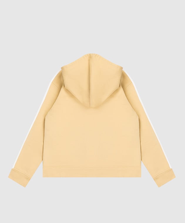 Dolce&Gabbana Дитяча жовта спортивна куртка з фактурним логотипом L4JWNOG7PWP26 зображення 2