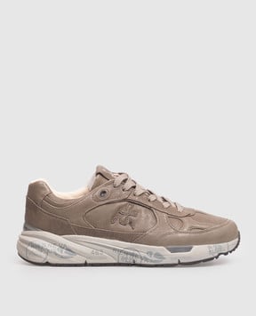 Premiata Кожаные кроссовки Mase25 цвета хаки MASE258419