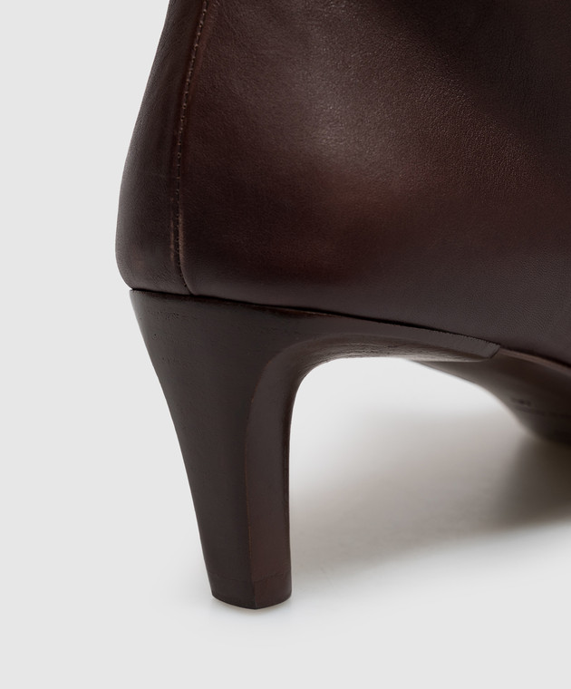 Officine Creative Коричневі шкіряні ботильйони SUZY SUZY002 зображення 5