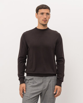 Cashmere&Whiskey Коричневий джемпер з вовни MU8121318541R