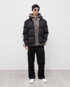 Palm Angels Сіре худі з вінтажним ефектом PMBB178F25FLE001