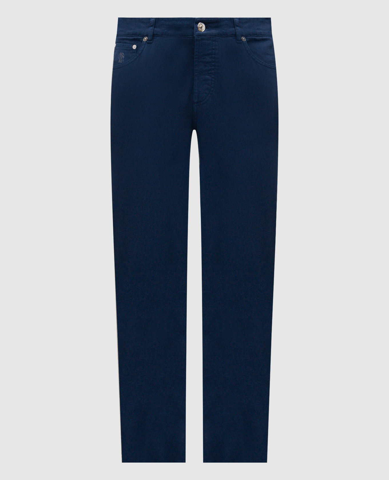 Синие джинсы с патчем