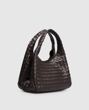 Bottega Veneta Коричневая кожаная сумка Campana 844249V4SC0