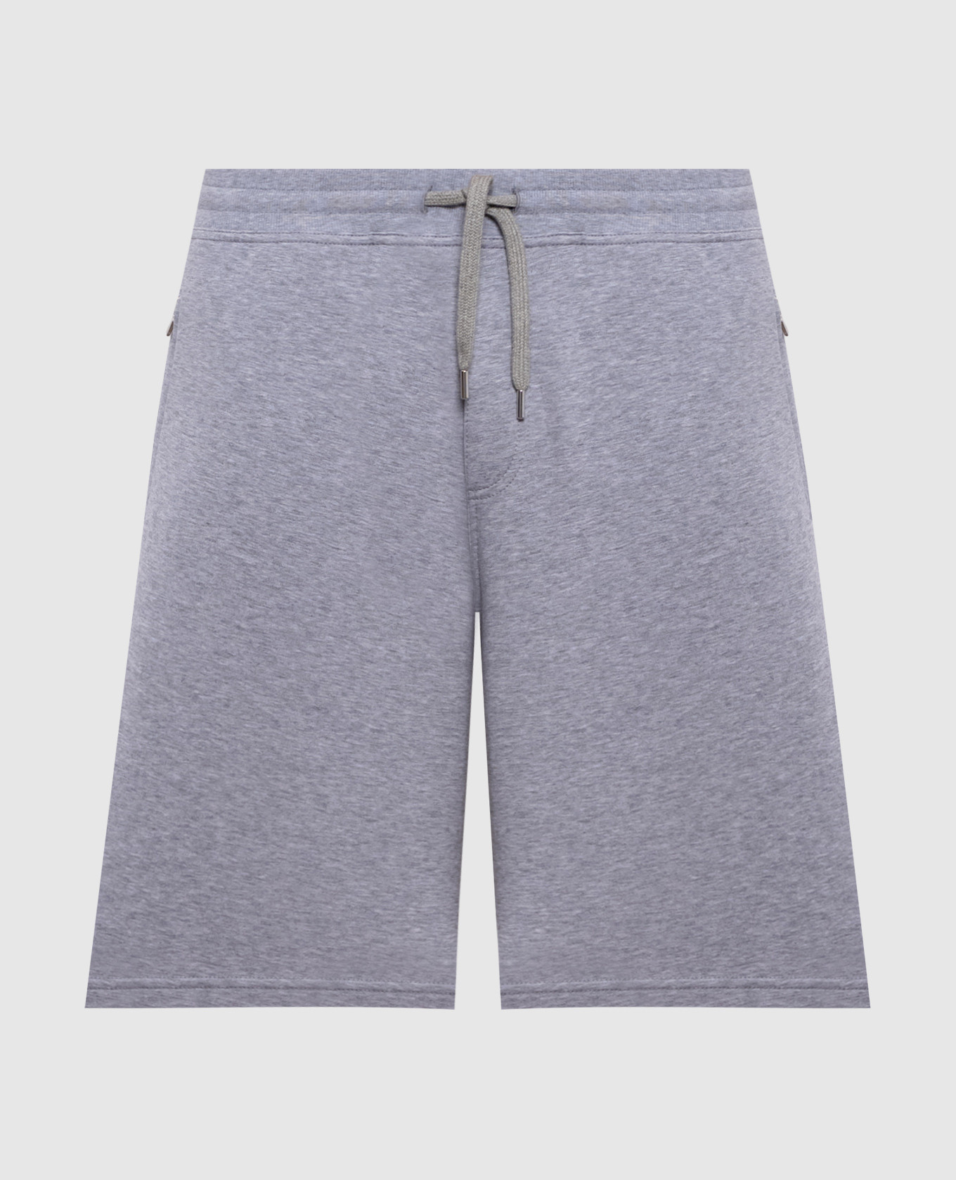 Серые меланжевые шорты
