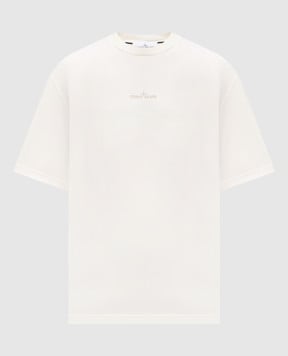 Stone Island Біла футболка з принтом логотипа K2S152100037S0197