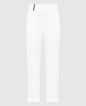 Peserico Білі штани з відворотами P0458801964