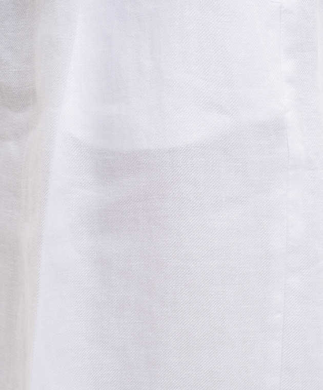 Peserico Білі шорти з льону з відворотами P0421502606 зображення 5