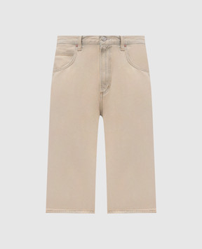 AGOLDE Бежеві джинсові бермуди Fusion Skater A7151141